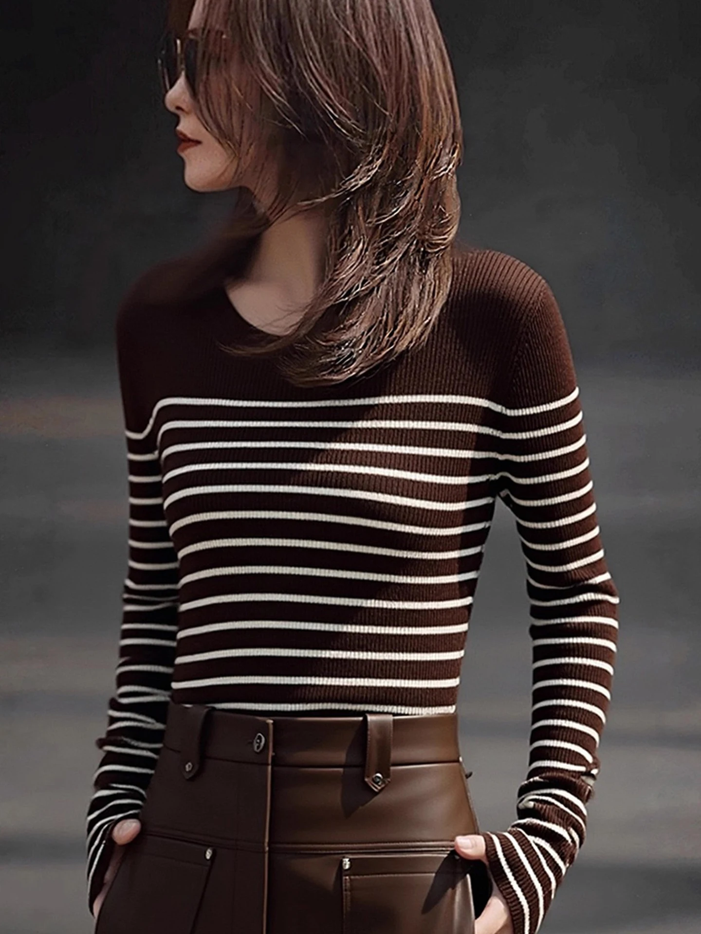 الراقية سليم صالح شريط طويل Sve قاعدة irt مريحة محبوك أعلى لخريف شتاء تخفيف فريد Sle ملابس داخلية #1