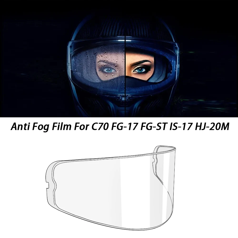 

For HJC C70 FG-17 FG-ST IS-17 HJ-20M Lens Anti Fog Film Helmet Accessories Motorcycle Helmet Visor Film Anti Fog