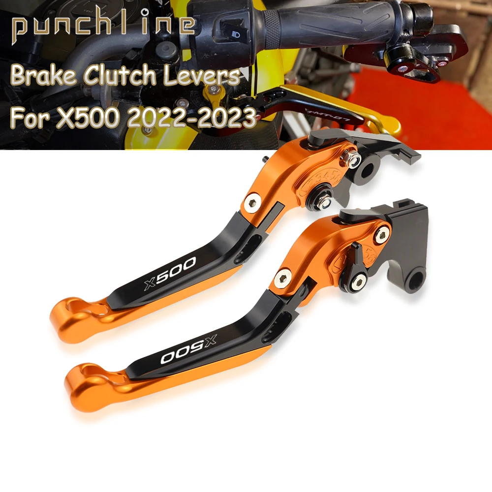 Fit X500 2022-2023 Adjustable Clutch Levers For X 500 Folding Extendable Brake Handles