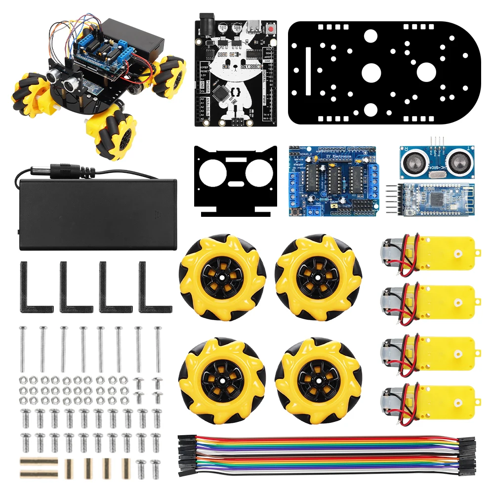 Smart Robot Car Kit For Arduino Programming Educational Project Develop Skill Learning Robot Kit Automation Robot with Codes