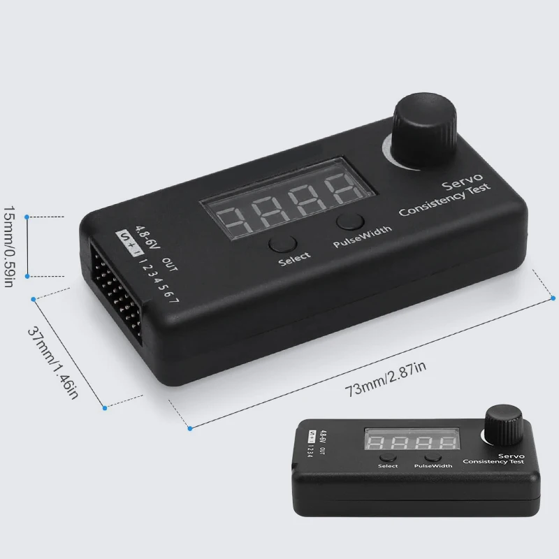 3 Modes Servo Tester Digital DC 4.8-6V Accurate PPM Consistency Measurement for RC Helicopter Airplane Steering Gear