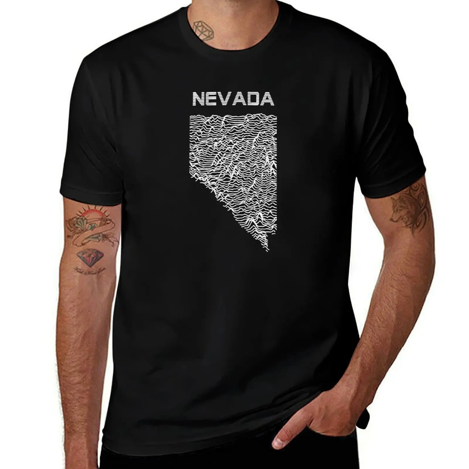 Nevada - Unknown Elevations T-Shirt man t shirts cotton T-Shirt