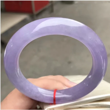 Send Certificate 100% Grade A Jadeite Myanmar Purple Jade Round Bangle Women Fine Healing Jewelry Burma Certified Jades Bangles