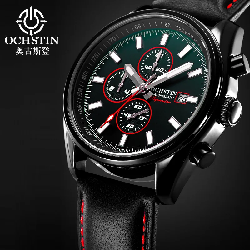 

OCHSTIN Hot Model 2024 Avenger Series Watch Japan OS10 Multifunctional Quartz Movement Casual Fashion Men's Quartz Watch