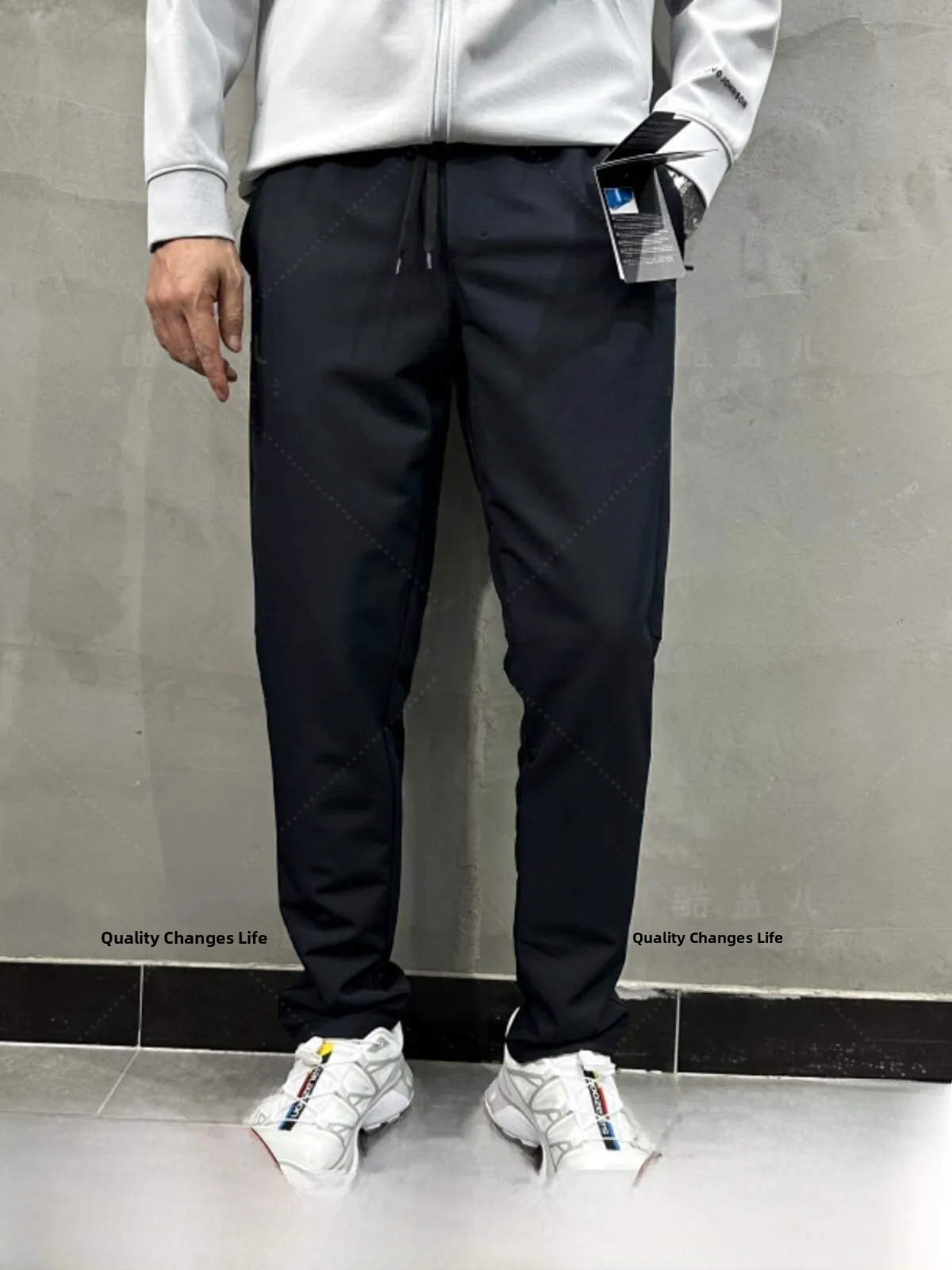 Leavo Johnson High-End 3D Tailored Lightweight Breathable Elastic Commuter Casual Pants Straight Leg Fashion Urban Youth Dail...