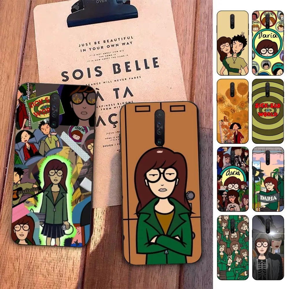 Cartoon D-Daria Phone Case For Redmi 5 6 7 8 9 10 plus pro 6 7 8 9 A GO K20 K30 K40 pro plus F3 Fundas