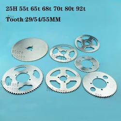 25H 55t 65t 68t 70t 80t 92t Tooth 29/54/55MM Rear Sprocket for 47CC 49CC Mini Moto ATV Quad Dirt Pit Pocket Bike