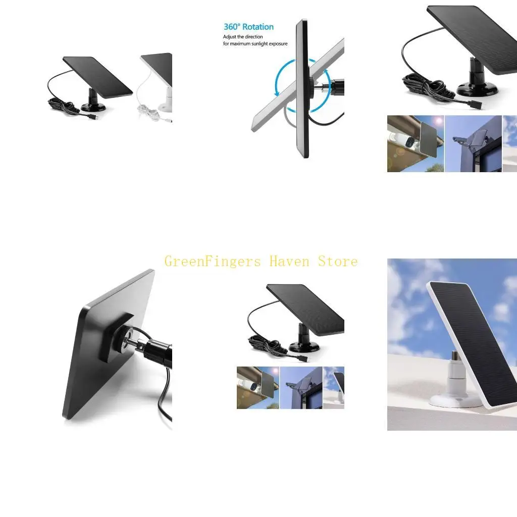 

F68D наружная солнечная зарядка для камеры, видео дверной звонок с солнечной панелью, солнечная зарядка, видео дверной звонок