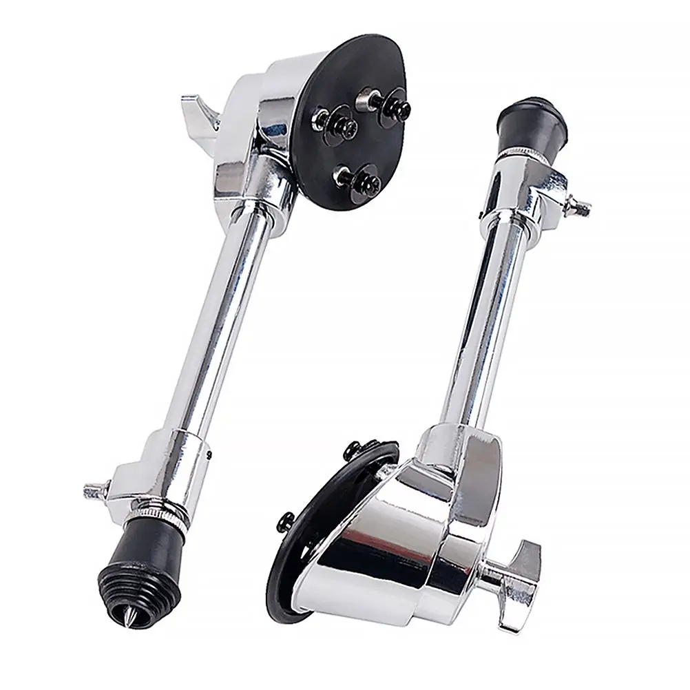 

2 Drum Stand Braces Bass Drums Legs Bottom Support Stainless Adjustable Height Non Slip Durable Material