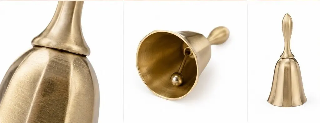 Dinner Kitchen Restaurant Bar Pantry Service Metal Hand Vintage Hotel Dish Bell Retro Call Bell For Home School Office Signaling