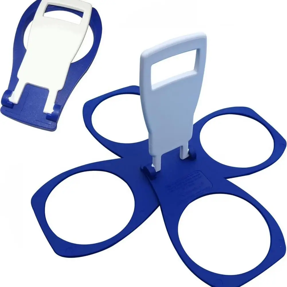 4-6 Cups Foldable Carousel Holder Coffee Cup Handle Drinking Bottle Bracket Portable Anti Scalding Camping Party Bar Home