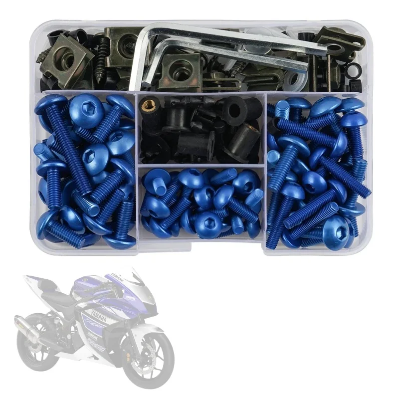 190 STKS Motorcycle Voorruit Kuip Bouten Fastener Clip Schroeven Kit Voor SUZUKI GSXR 600 750 1000 K1 K2 K3 K4 K5 K6 K7 K8 K9 K10
