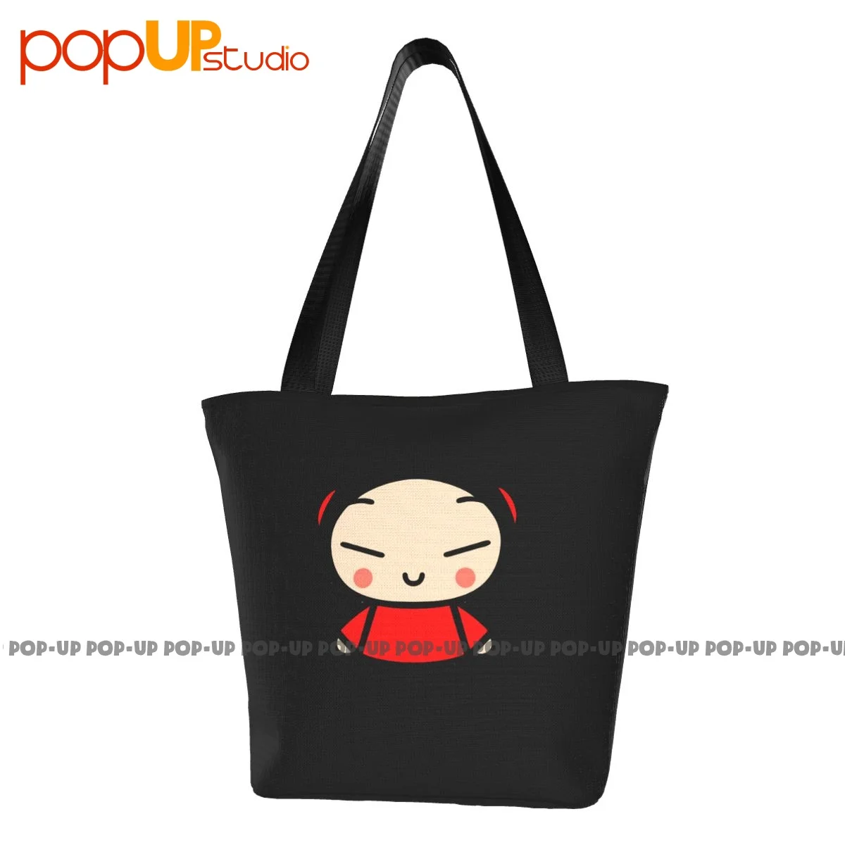 Pucca Love Garu Cute Korean Cartoon Show Kawaii Outdoor Handbags Lunch Bag Shopping Bag Tear-Resistant