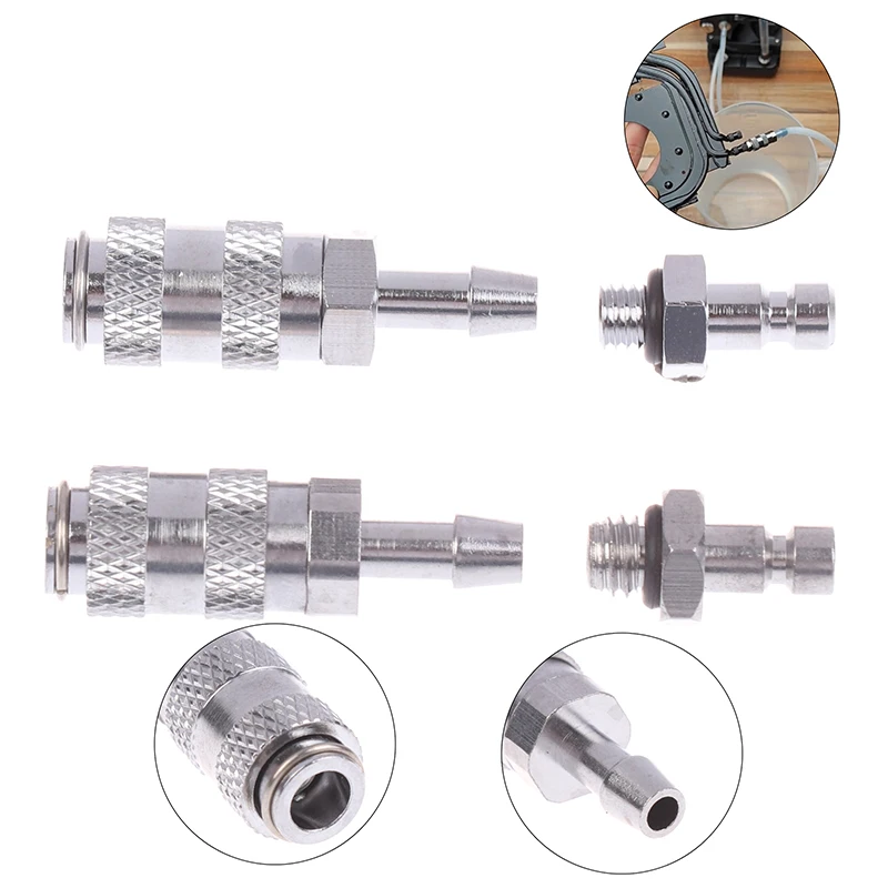 

1Set Self Locking Water Stop Joint 4MM Inner Diameter Water Pipe Joint M5/M6 Thread Laptop Water Cooling Fittings