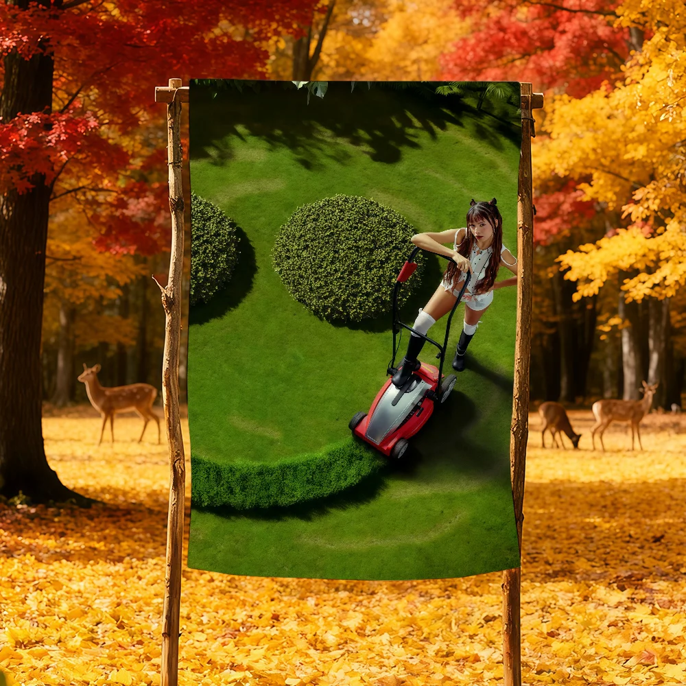 N-Nina Chuba Ich lieb mich العلم الديكور في الهواء الطلق الفن شنقا مضحك المرآب بار جدار لافتة الحفلات #2