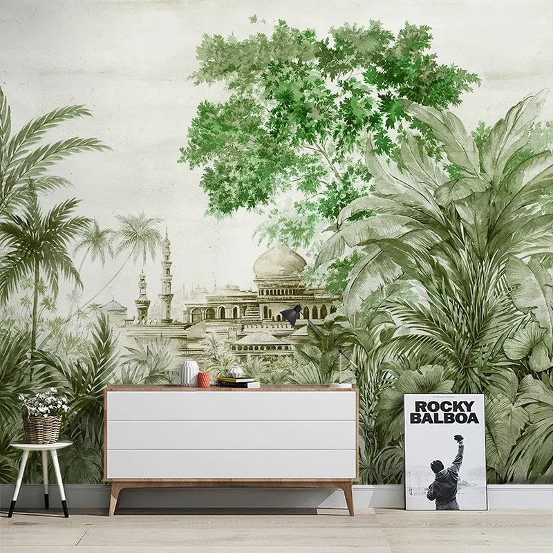 Custom Southeast Asia Wallpaper for living room bedroom decoration mural 3D wall papers home decor home improvement papel pared