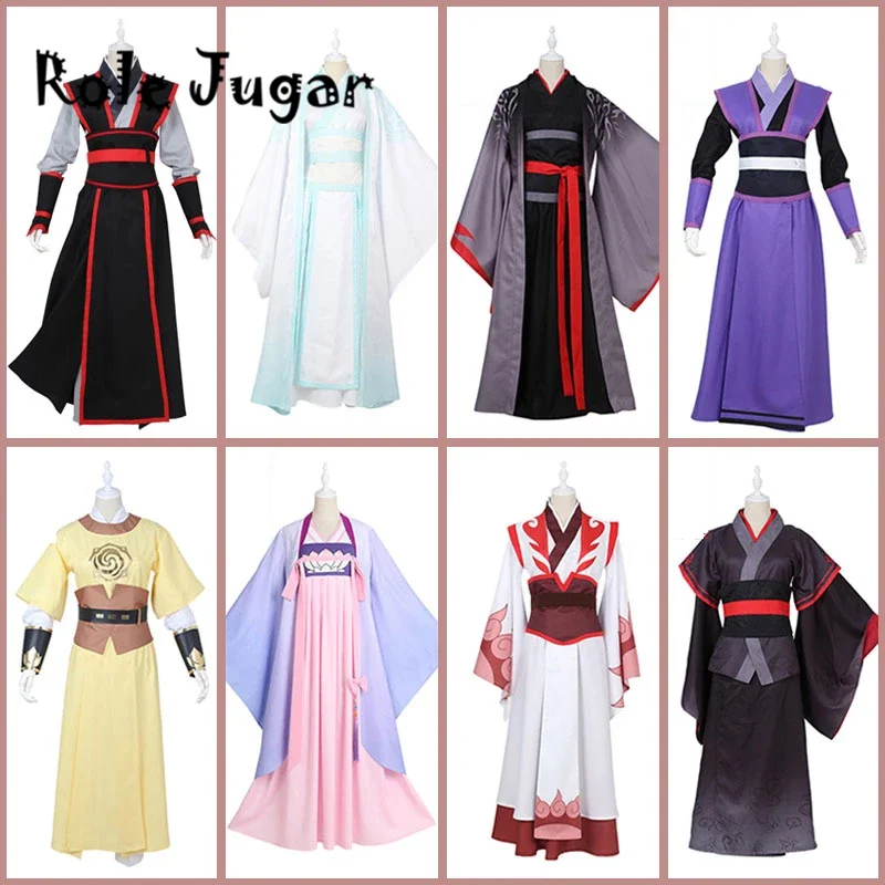 2025 New Anime Mo Dao Zu Shi Wei Wuxian Lan Wangji Jiang Cheng Wen Ning Cosplay Costume Grandmaster of Demonic Hanfu abc