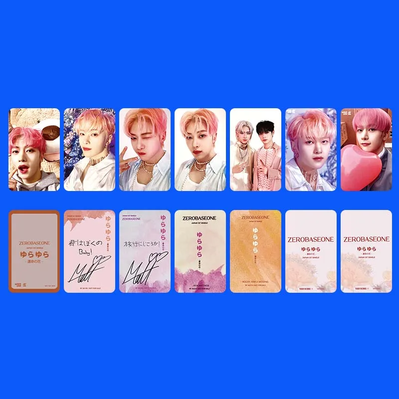 ZB1 JAPAN 1ST SINGLEAlbum Selfie Card ZhangHao HanBin JiWoong Random Card KPOP GunWook GyuVin Ricky Matthew YuJin Fans Gifts