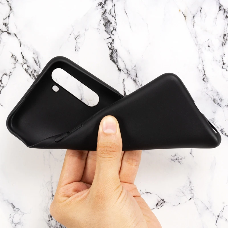 Black Soft Silicone Funda for Realme X50 Pro 5G Case 6.44 Inch Soft TPU Good Quality Coque For OPPO Realme X50 Pro 5G Cover