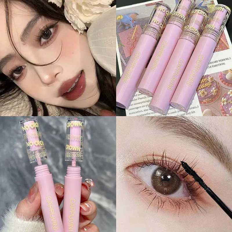 Zijdevezel Mascara Lash 3D Zwarte Mascara Waterproof Niet-vlekkende Wimperverlenging Dikke Curling Verlenging Wimpers Cosmetische