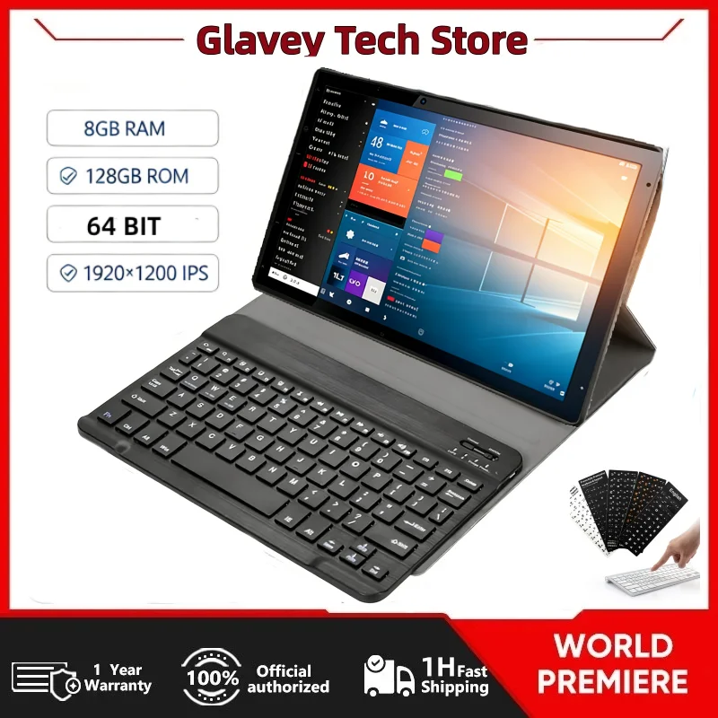 10.1 INCH Q1 X5-Z8350 X64 AR10 Windows 10 Tablet PC 8GB DDR RAM 128GB ROM 64 Bit 1920 X 1200 IPS WIFI Quad Core Dual Camera