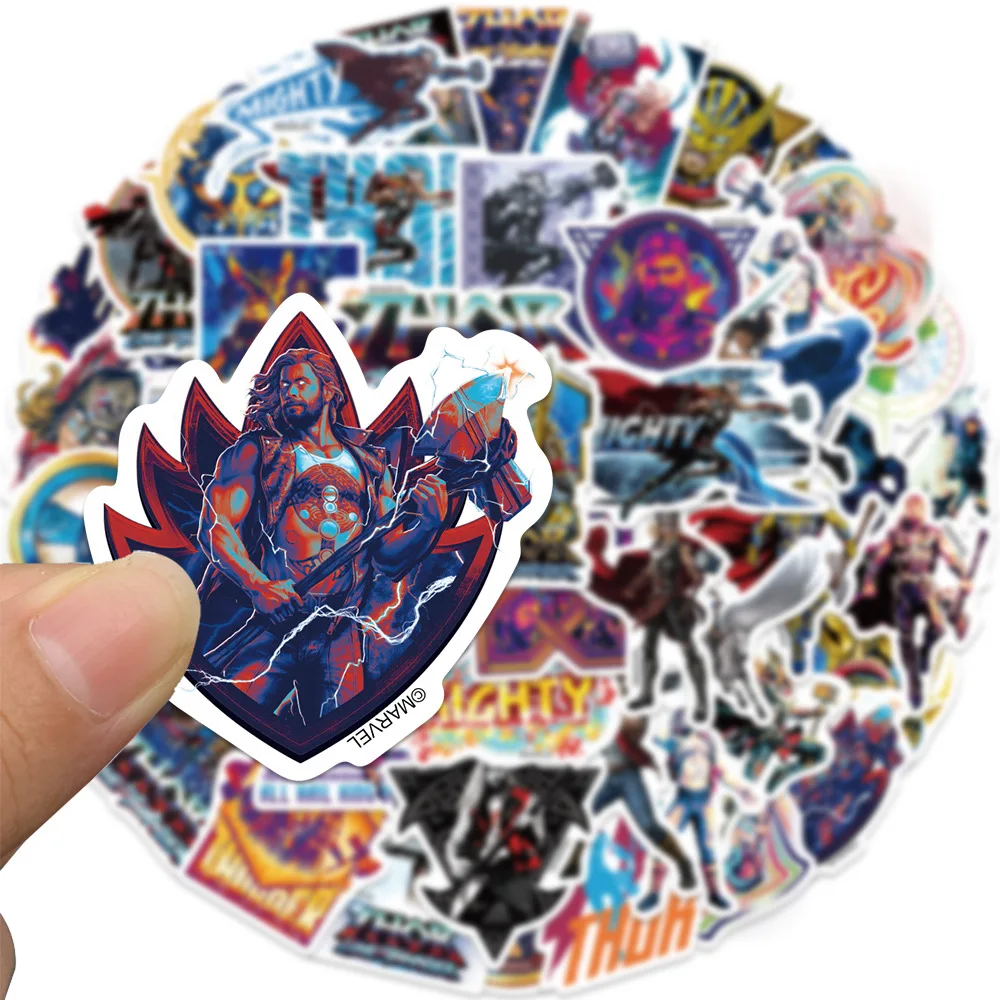 10/30/50PCS Disney Marvel Movie Thor: Love and Thunder Sticker Cartoon Cool Graffiti Decorative Guitar Waterproof Decal Toy