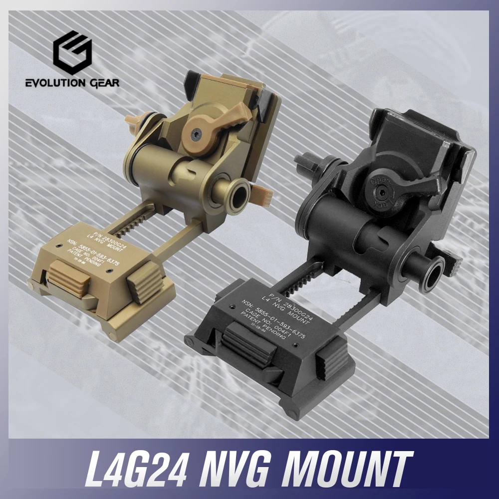 

EVOLUTION GEAR L4G24 NVG Helmet Mount Metal CNC PVS14 Mount with Original Markings