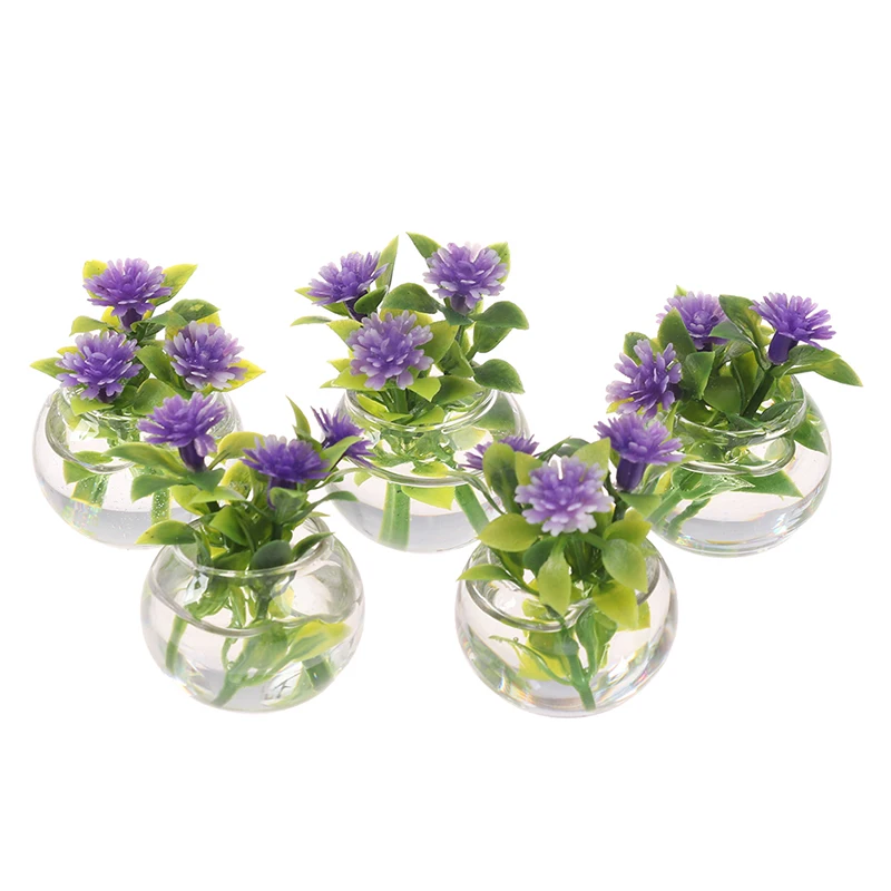 نباتات بوعاء مصغرة لديكور المنزل ، والمحاكاة ، والأخضر ، ومنزل الدمية ، من من #6