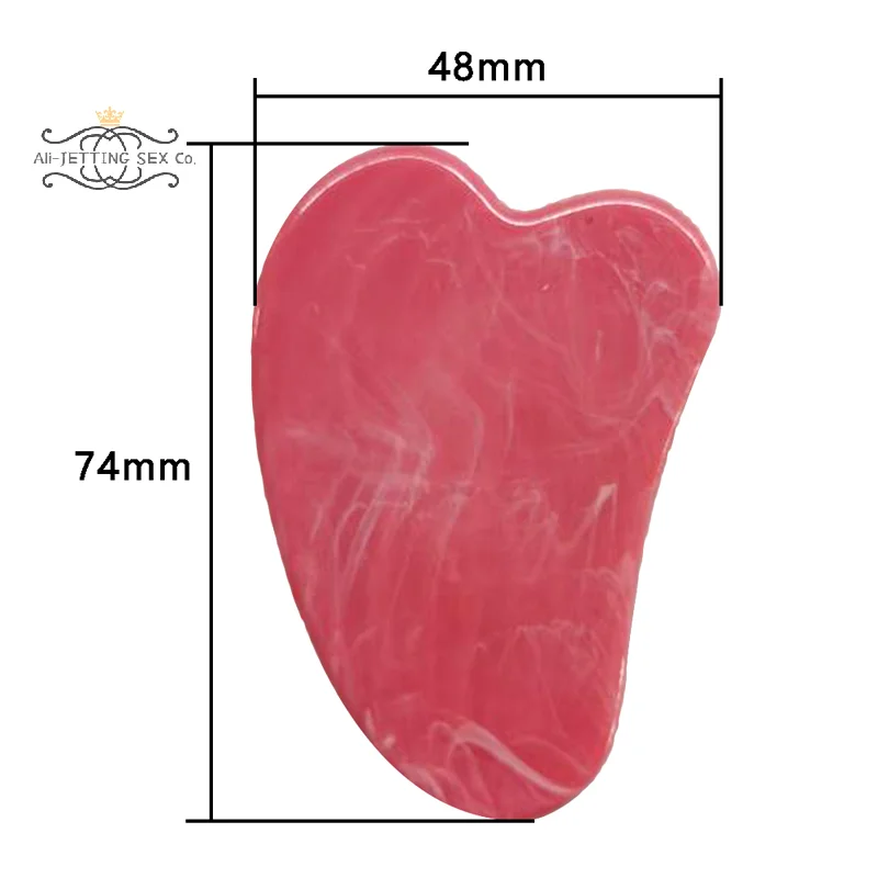 For Face Neck Skin Lifting Wrinkle Remover Beauty Care Natural Jade Gua Sha Scraper Board Massage Rose Quartz Jade Guasha Stone