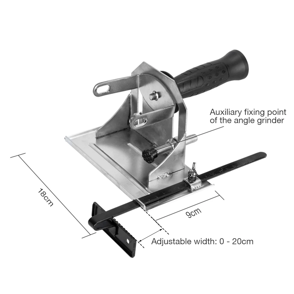 JUSTINLAU Multifunction Angle Grinder Stand Angle Cutting Bracket with Adjustable Base Plate Cover  For 100mm Angle Grinder