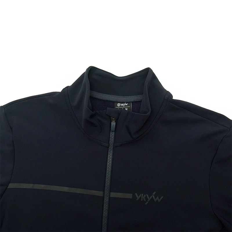 YKYWBIKE 10-20 ° C Herren Pro Radsport Langarm-Jacken 30% Rabatt Thermo-Fleece Wärmeisolierend Fahrradtrikot Rennrad-Bekleidung – Detail 19