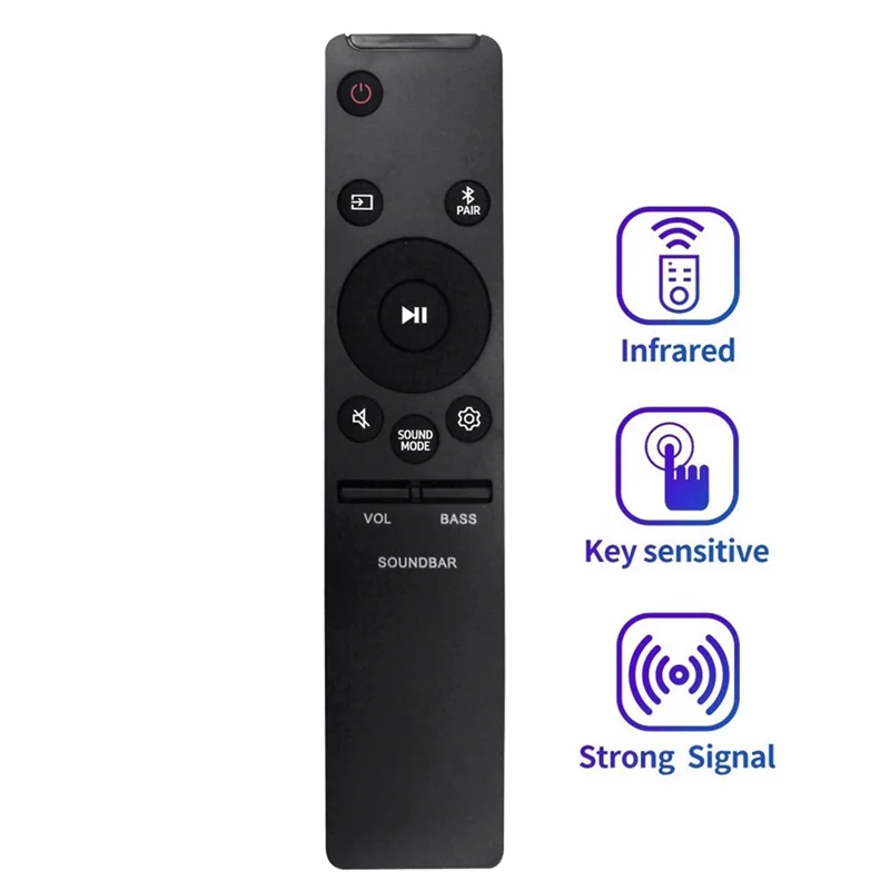 B03B-1 PCS AH59-02766A Plástico Preto Remoto Para Barra de Som HW-NW700 HW-N400 HW-R40M HW-NW700/ZA HW-N400/ZA Alto-falante