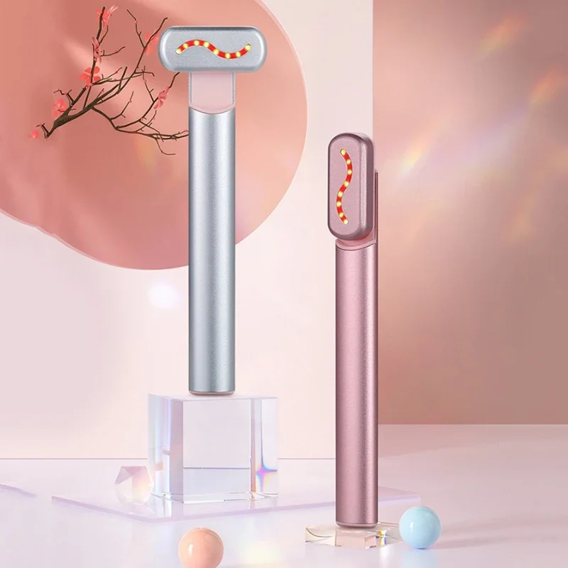 Elektryczny masażer do oczu, przenośny, ręczny, do użytku domowego, urządzenie kosmetyczne z funkcją terapii ciepłem, masaż twarzy, ujędrnianie skóry, narzędzie przeciwzmarszczkowe.