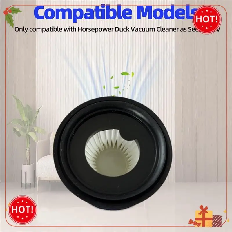 마력 오리 Vac 소형 진공 청소기 세척 가능 필터 진공 부품 용 ABLE-4PCS 교체 필터