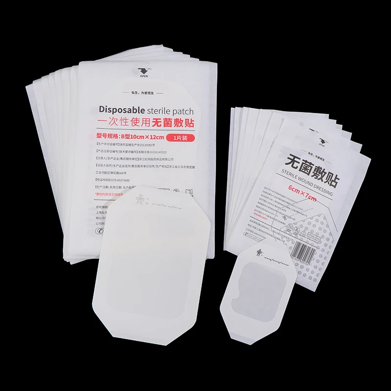10Pcs Infusion Needle Securing Film Bandage, Transparent Patches, Waterproof Wound Dressing