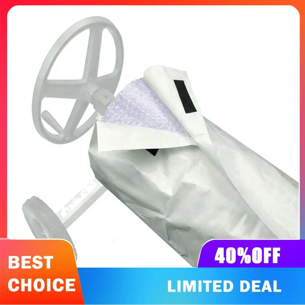 Outdoor Pool Cover Solar Pool Blanket Waterproof Silver Coated Backing Dust Swimming