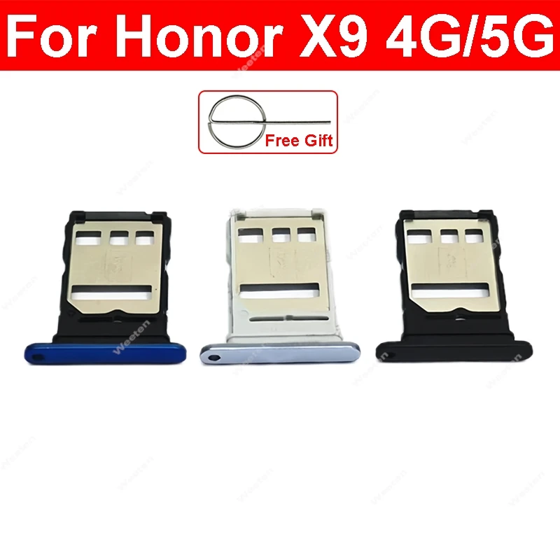

Sim Card Tray Socket Adapter For Huawei Honor X9 4G 5G Sim Card Reader Slot Connector Holder Replacement Repair Parts
