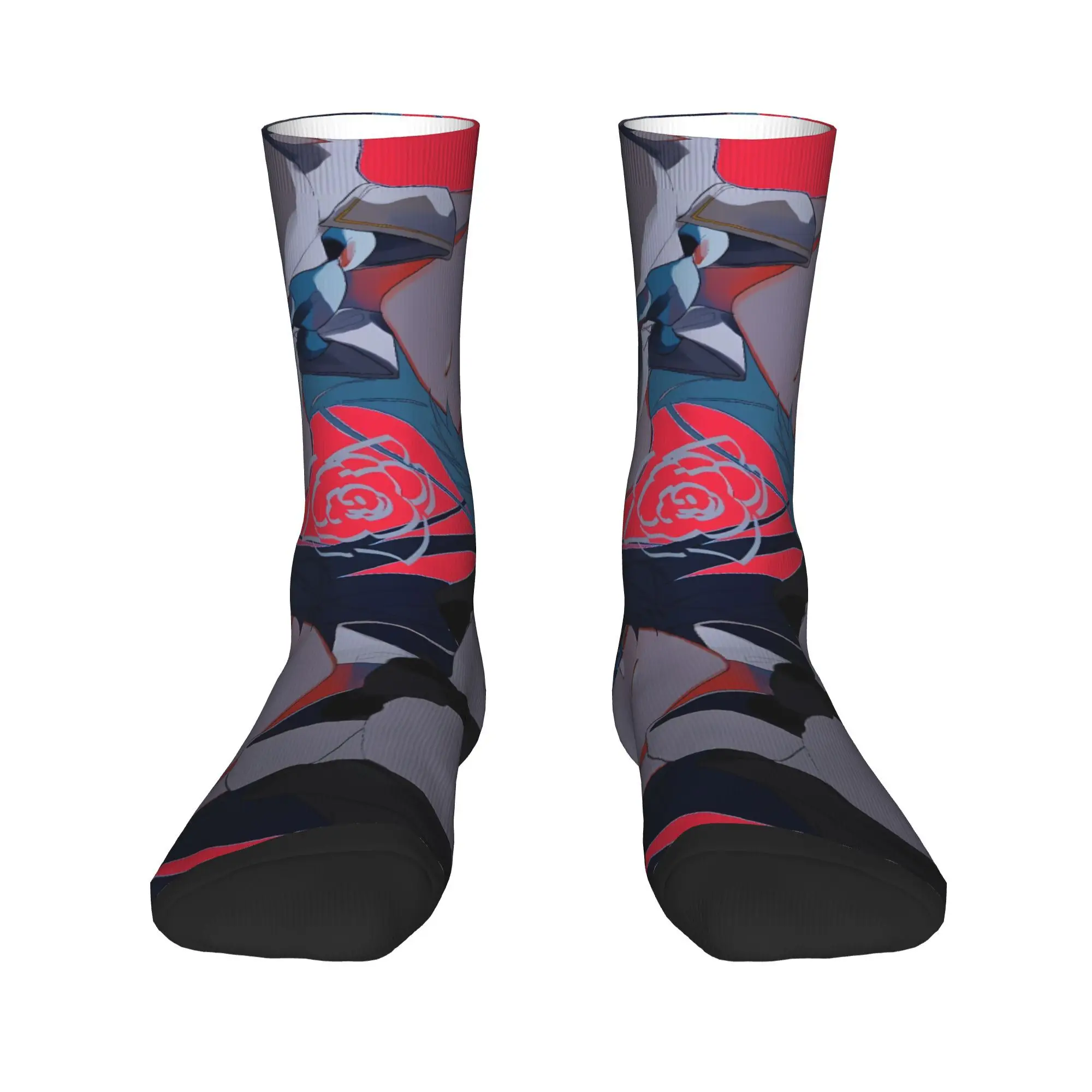 Ado WORLD TOUR 2025 Hibana الجوارب جوارب غير رسمية الرجال متوسطة لينة الجري الجوارب الخريف نمط عدم الانزلاق الجوارب