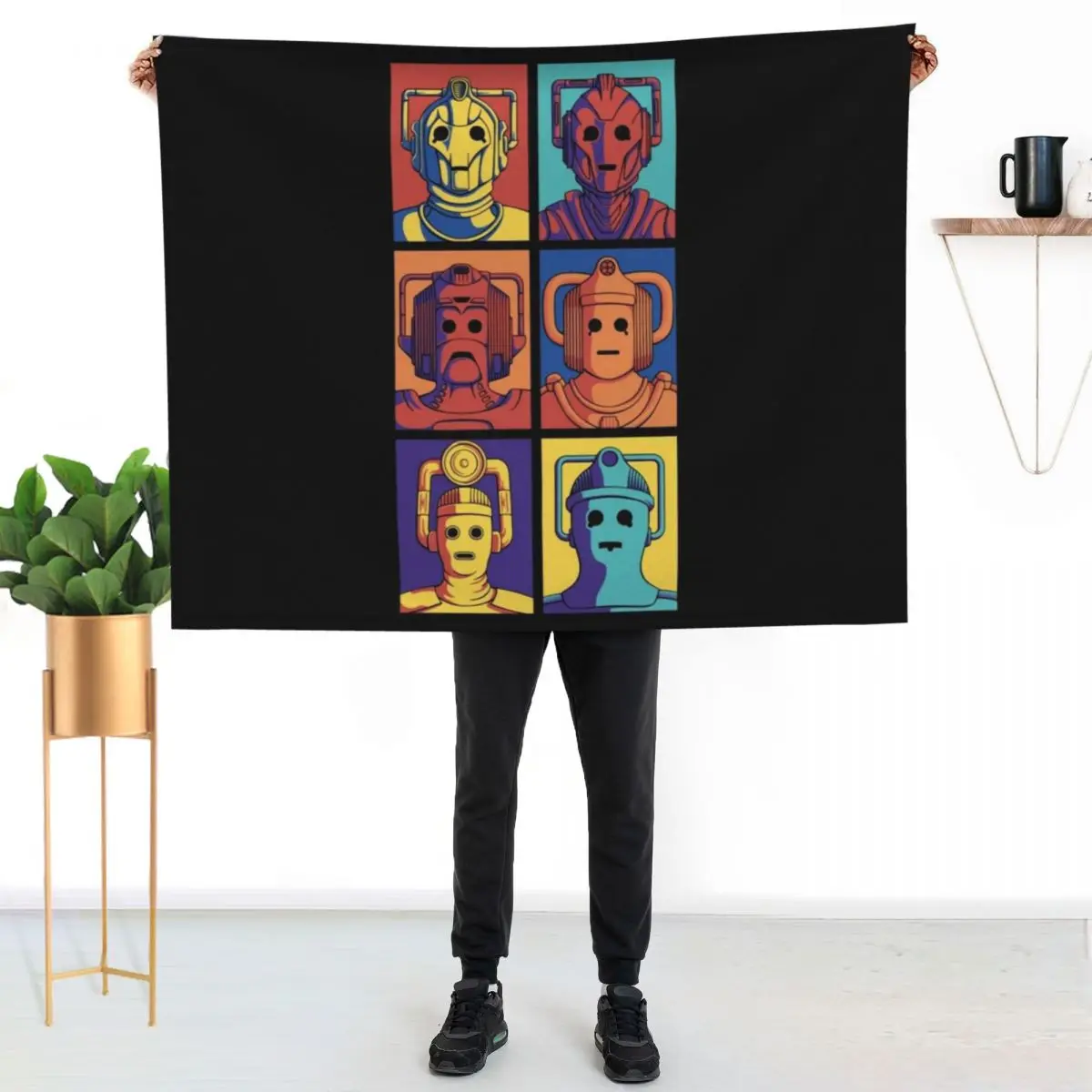 Cyberpop Evolution Throw Blanket Flannel Personalized Gift for sofa Heavy Luxury St Soft Plaid Blankets