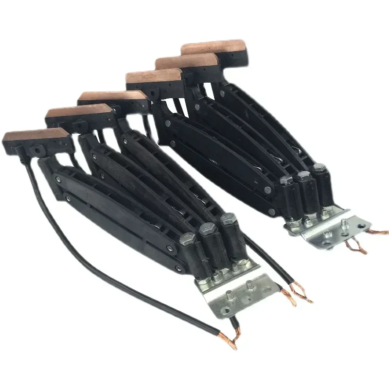 Seamless Trolley Line Current Collector 30A 60A 100A 3P 4P 3‑level 4‑level Conductive Track Carbon Brush For Overhead Crane