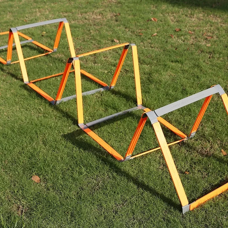 Custom Rubber Adjustable Foldable Portable Durable Eco-friendly Soccer Football Reaction Speed Training Equipment Agility Ladder