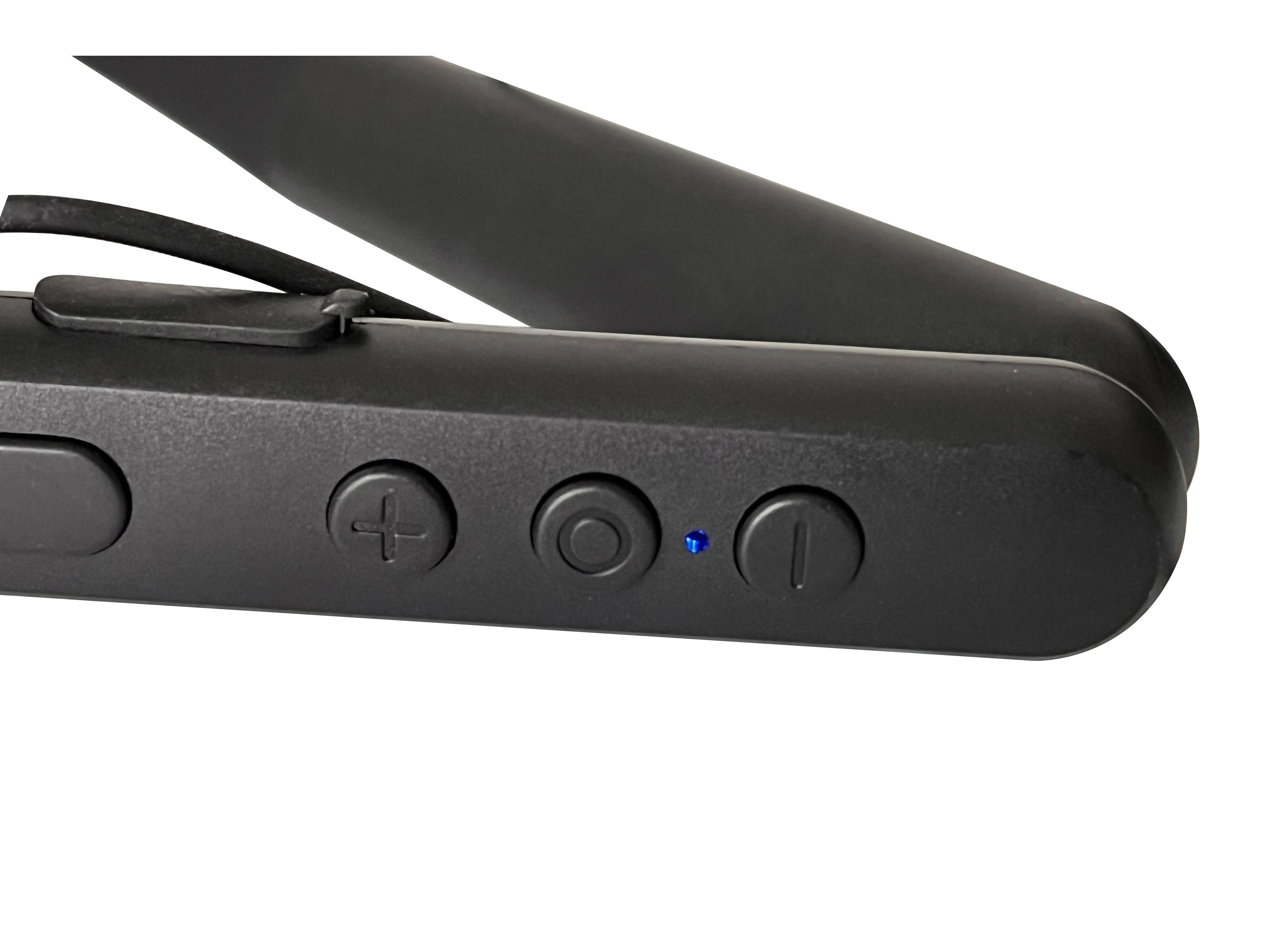 ワイヤレスイヤホン 磁気イヤホン Bluetooth 内蔵マイク - ブラック