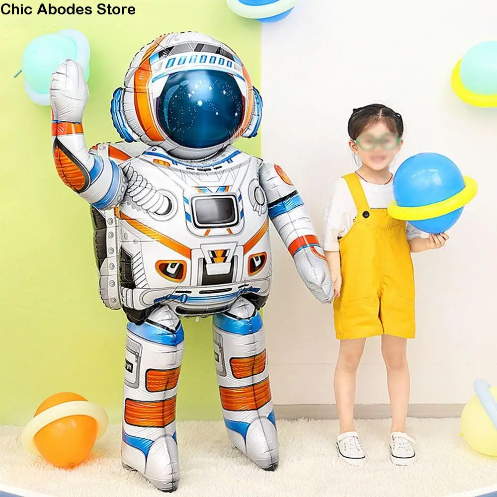 

Spaceman Rocket Astronaut Balloon Inflatable Giant Space Rocket Balloon Foil Standing Rocket Shape Balloon Birthday Party