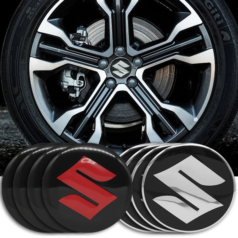 4Pc/set 56mm Car Wheel Center Sticker Auot Hub Emblem Styling Decals For Suzuki Toyota Ford Volkswagen Honda etc Car Accessories