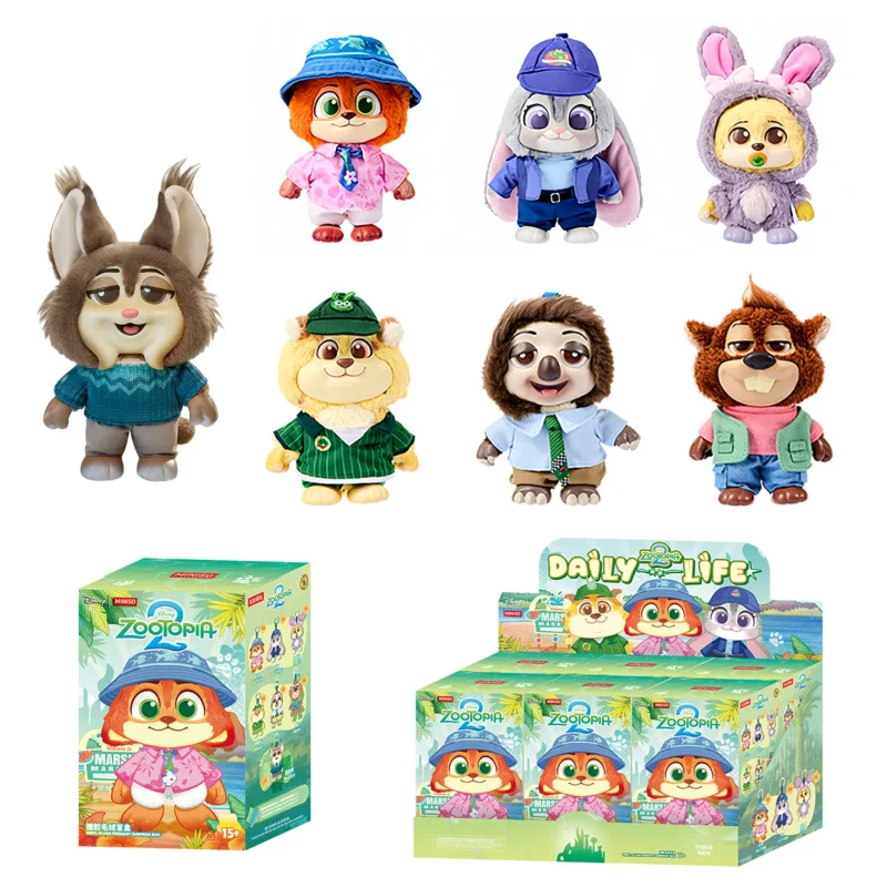 

Оригинальная официальная коллекционная фигурка Zootopia 2: Слепая коробка «Джуди и Ник», серия «Отзывы о фильме», мини-фигурка Джуди Хоппс и Павберт