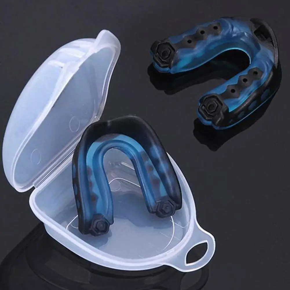 Professional Boxing and Sanda Sports Mouthguard with Case, Durable Plastic-Formed for Combat Training Protection