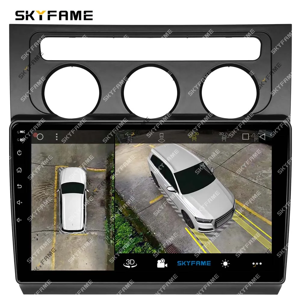 SKYFAME إطار السيارة فآسيا محول أندرويد راديو داش تركيب لوحة عدة لفولكس واجن توران