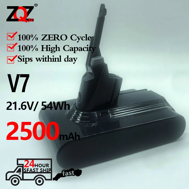 

V7 21.6V 2500mAh Li-ion Vacuum Cleaners Replacement Rechargeable Battery for Dyson V7 fluffy V7 Animal V7 absolute V7 Extra SV11