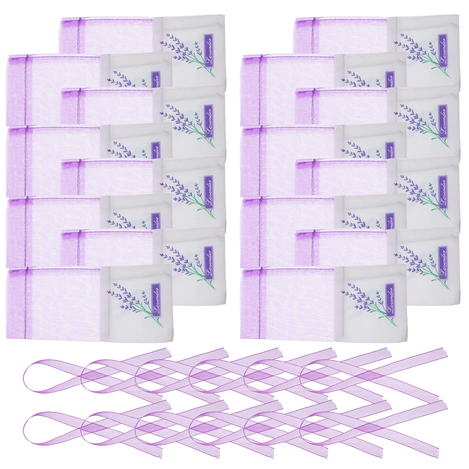 

30pcs 15cmx7cm Lavender Sachet Bags Portable Fragrance Empty Travel Jewelry Storage Home Supplies Aromatic Pouches