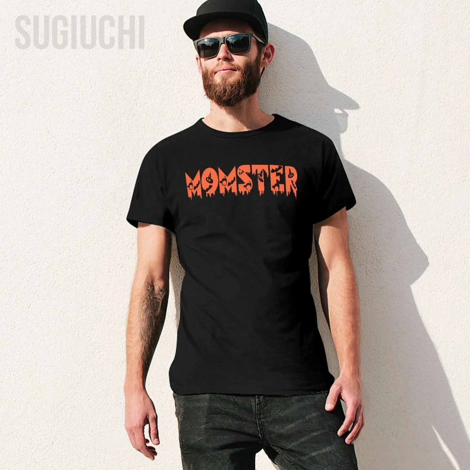 Unisex Men Halloween Momster Hocus Pocus MOM Ster Tshirt Tees O-neck T Shirts Women Boys 100% Cotton T-Shirt